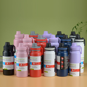2024 Custom Style Portable <b>Double</b>-<b>walled</b> Vacuum Flask Powder Coated Leakproof Screw Lid Thermal Insulated Drink - Product Image 6