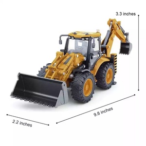 Modèle statique SJY-1704 à l'échelle 1:50, modèle d'excavatrice en métal moulé sous pression entièrement en alliage, jouet, modèle de chargeuse bidirectionnelle, véhicule de construction, camionnette - Product Image 5