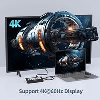 P9 9-in-1 USB-C Hub 4K für PD 100W 2 USB 3.0 5Gbps 2 USB 2.0 SD/TF Kartenleser Aluminium für PC/iPhone 16/15/MBP/iPad