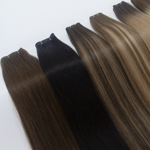 Extensioni per capelli Luxsea Butterfly Weft, capelli umani veri, 100% capelli umani vergini cinesi, biondi con riflessi. - Product Image 2
