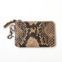 Dompet Wanita Kulit Asli Mewah Desainer Tipis dengan Ritsleting, Tempat Kartu Pendek, Model Fashion