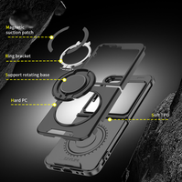 Étui de téléphone avec béquille magnétique pour iPhone, coque de protection antichoc avec cache-caméra coulissant, vente en gros pour iPhone 18 Fold