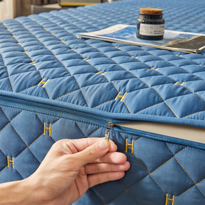 Sábana Ajustable Individual de Tela Suave Cepillada Premium con Bordado Exquisito de Letra H, Cubre Colchón Envolvente 360 con Bolsillos Profundos - Product Image 3