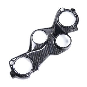 AKOSO 100% 3K Twill Glossy Dry Carbon Fiber Ultra Light Upper Top Triple Clamp Cover pour BMW S1000RR 2019-2025 - Product Image 4