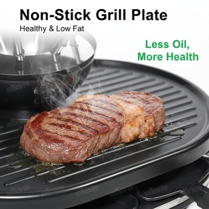 Grill de table multifonctionnel 3 en 1 antiadhésif pour l'intérieur, grill électrique à <span class=keywords><strong>raclette</strong></span> pour 8 personnes - Product Image 5