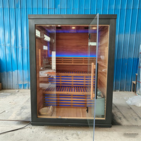 Sauna Commercial Extérieur Confortable en Bois à Infrarouge Lointain Anti-UV pour Vente en Gros – Cabines de Sauna Humide Modernes pour la Maison