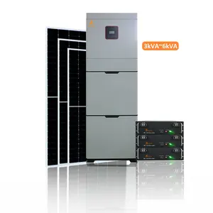 All-in-One-Solar-Hybrid-Strom versorgungs system für den Außenbereich 3kW 6kW Energiespeicher-Wechsel richter zum Laden von Wechsel richtern mit Batterie