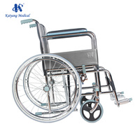 Fauteuil roulant médical léger CareMoving, fauteuils roulants manuels en acier, fauteuils roulants d'occasion