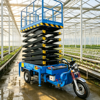 Plateforme de travail en hauteur mobile électrique à ciseaux hydrauliques de 14 m, robuste, capacité 500 kg, avec structure de bras à ciseaux renforcée
