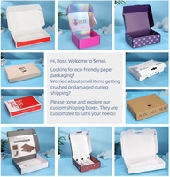 Boîtes en carton ondulé personnalisables avec impression recto-verso, pelliculage mat et doublure en mousse pour l'emballage de vêtements – Commande directe en gros