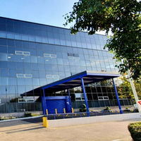 Edificio de Centro Comercial de Estructura de Acero Prefabricada, Edificios de Oficinas Metálicos de Varios Pisos a Bajo Costo para Argentina