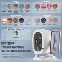 Analyseur de peau K33 à 3 caméras, analyse du cuir chevelu, machine 3D, scanner facial IA, scanner complet du visage pour l'acné, analyseur cutané