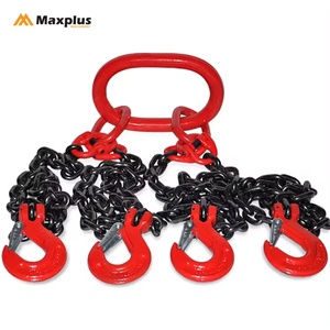 Eslinga de Cadena Soldada de Acero Industrial de Alta Resistencia G80 de Cuatro Patas con Ganchos - Product Image 4