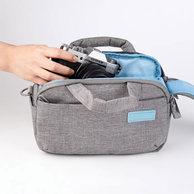 Large Capacity Travel Digital Camera Flat Surface Portable Waterproof Shoulder Storage Camera Bag for Canon EOS