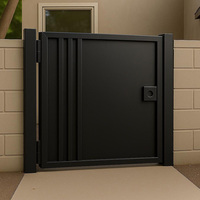 Puerta Automática Eléctrica Contra Huracanes, Marco de Doble Aleación de Aluminio y Acero, Resistente a Huracanes, para Uso en Exteriores, Villas, Apartamentos y Escuelas