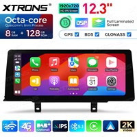 Reproductor de Android para Auto de 12.3 Pulgadas para BMW Serie 3/4 con Sistema EVO, 8+128GB, Snapdragon 680, Pantalla 2K, 4G Global, CarPlay, CE-XTRONS