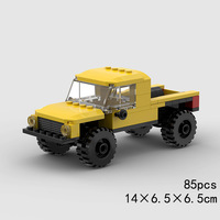 Compatible avec les briques de marque, petites pièces, voiture de course, camion, MOC, assemblage éducatif, bricolage, blocs de construction, jouet en plastique ABS
