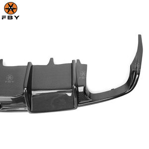 Diffuseur de pare-chocs arrière en Fiber de carbone Style KB chaud pour Audi S6 <span class=keywords><strong>A6</strong></span> <span class=keywords><strong>Sline</strong></span> C7 2016-2018 Kit de carrosserie de lèvre de diffuseur arrière de haute qualité - Product Image 6