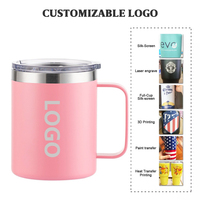 Offre Spéciale – Tasse à café isotherme en acier inoxydable de 350 ml avec poignée, écologique, pour le bureau et les voyages, maintien thermique de 6 à 12 heures