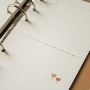 Recambio planificador de línea en blanco, cuadrícula de puntos semanal A5, con 6 agujeros, carpeta de anillas, diario, <span class=keywords><strong>Notebook</strong></span>, relleno diario - Product Image 5