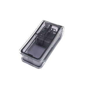 Pilulier hebdomadaire à 21 compartiments de haute qualité Nouvelle langue personnalisée Logo Couleur PP Étui à pilules en plastique Coupe-pilules de haute qualité - Product Image 4