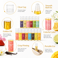 Huile parfumée portable en roll-on avec aromathérapie naturelle et huiles essentielles de qualité supérieure, écologique, parfum longue durée