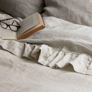 100% <span class=keywords><strong>lenzuola</strong></span> di lino puro lino Queen Size Stone lavato biancheria da letto biancheria da letto stile fattoria Set di 4 <span class=keywords><strong>lenzuola</strong></span> di lino - Product Image 4