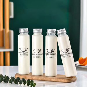 Bouteille ronde en plastique de jus pressé de motte en PET de 350ml sans Bpa - Product Image 5