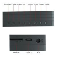 Portable sans fil pour Bluetooth V5.0 Haut-parleur Radio-réveil à LED Son de haute qualité Haut-parleur de téléphone portable Design coloré