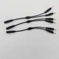 Adaptateur pour casque pour ordinateur, prise femelle 3,5 mm vers 2 prises mâles 3,5 mm, câble séparateur audio pour casque et microphone, smartphone, casque vers PC