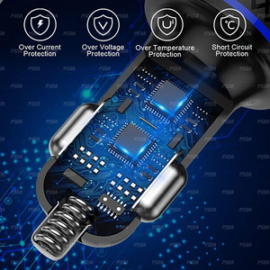PD30W USB <span class=keywords><strong>C</strong></span> Super Fast Car Charger 60W <span class=keywords><strong>Tipo</strong></span> <span class=keywords><strong>C</strong></span> Car Carga rápida PD/PPS & QC <span class=keywords><strong>Cargador</strong></span> de encendedor de cigarrillos para Samsung iPhone 16 - Product Image 2