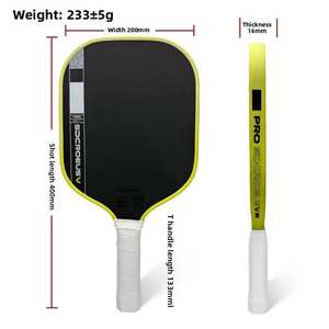 Raquettes de pickleball 2026 Yula Pro Series personnalisées en mousse EVA, épaisseur 14-16 mm, noyau GEN5 thermoformé, fibre de carbone Toray T700 - Product Image 2