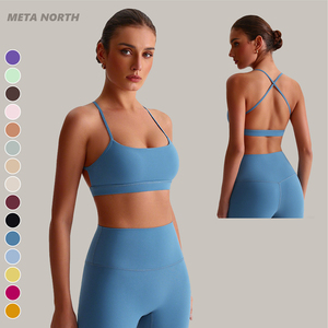 Soutien-gorge de sport léger et respirant pour femme, confortable pour la gym, le yoga et l'entraînement, avec bretelles spaghetti, nouveau design <span class=keywords><strong>dos</strong></span> <span class=keywords><strong>nu</strong></span>, idéal pour la course à pied - Product Image 1