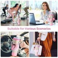 Usine Haute Qualité Réutilisable Tasse Accessoires Bouchon De Paille En Plastique Souple Mignon Tasse Manches Imitation Fourrure De Lapin Pompon Pendentif