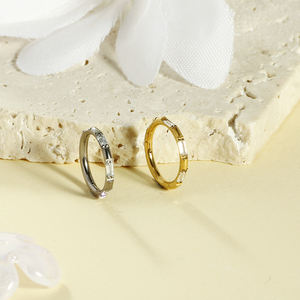 Piercing de Nariz de Aleación de Titanio G23 con Incrustaciones de Zirconia, Joyería Corporal, Gancho de Oreja para Mujer, Versátil, Venta Individual - Product Image 2