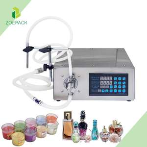 Machine de remplissage semi-automatique bon marché de cire de bougie de crème cosmétique de confiture de nourriture d'huile liquide de bureau - Product Image 1