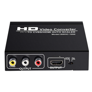 <span class=keywords><strong>Adaptateur</strong></span> convertisseur vidéo audio <span class=keywords><strong>HDMI</strong></span> <span class=keywords><strong>vers</strong></span> <span class=keywords><strong>HDMI</strong></span> et AV <span class=keywords><strong>RCA</strong></span> CVBS composite, prise en charge de la mise à l'échelle automatique 1080P, zoom en avant et en arrière, PAL NTSC - Product Image 3