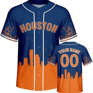 Maillots de baseball personnalisés surdimensionnés pour fans, cadeaux unisexes à manches courtes, anti-transpiration, antibactériens, anti-UV, imprimés et cousus - Product Image 4