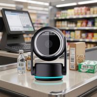 2026 Pemindai Barcode Desktop Baru dengan CMOS 800*600, Induksi Mandiri, dan Pemindaian Berkelanjutan untuk Supermarket