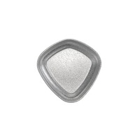 TGYW Mini plat de service vintage gris en acier inoxydable de forme irrégulière pour assaisonnements, sauce soja, café et refroidissement
