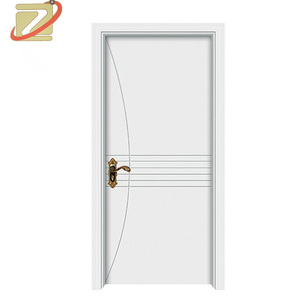Puerta de madera maciza moderna personalizada ZS para casa Villa Interiores de lujo para dormitorio y sala de estar Superficie terminada - Product Image 6