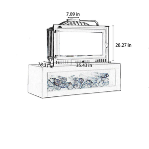 Stufa a Legna Moderna JingXin Bio Fuel Caminetto a Legna da Incasso per Riscaldamento Domestico Soggiorno di Produzione Cinese - Product Image 2