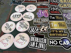 Tableau de présentation en PVC pour la révélation du sexe Tableau d'annonce 'Hello World' Accessoires de cabine <span class=keywords><strong>photo</strong></span> pour accueillir les nouveau-nés, garçons et filles - Product Image 4