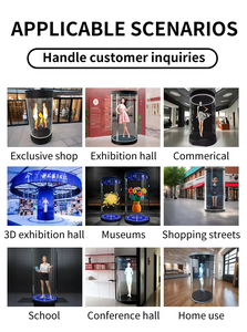 Humain numérique holographique IA de 75 pouces, écran d'<span class=keywords><strong>assistant</strong></span> virtuel de 2000 nits pour système de guide interactif de hall intelligent - Product Image 6