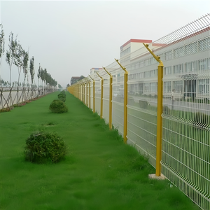 Panneau de clôture en treillis soudé incurvé 3D revêtu de PVC, 7 pieds, moderne, facile à assembler, sécurité agricole, sécurité métallique, jardins, écoles - Product Image 4