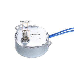 มอเตอร์ซิงโครนัสเฟสเดียวขนาดเล็ก TYC-50 115/120V AC 15-18 รอบต่อนาที แกนหมุนทวนเข็มนาฬิกา 4W เกียร์ 1.5 กก.ซม. อัตราทดเฟือง - Product Image 3
