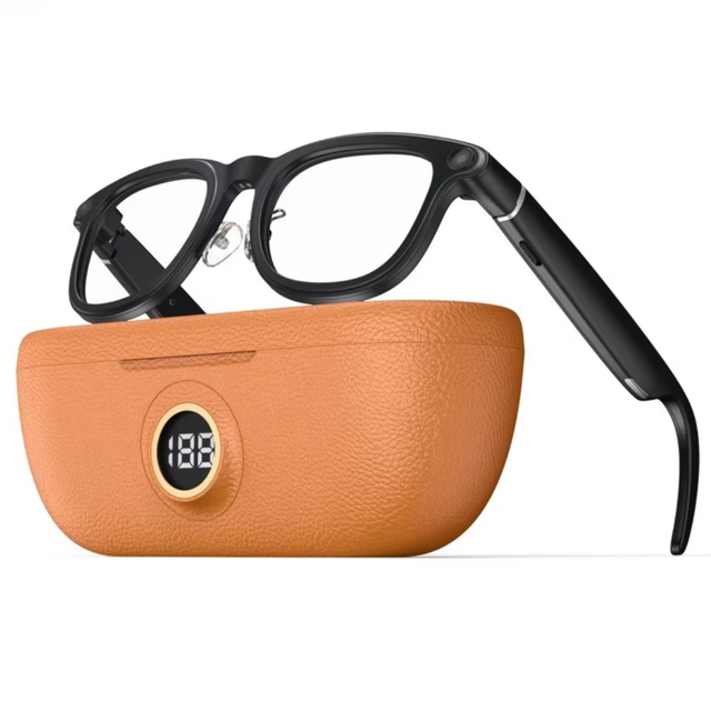 Smart Glasses Charging Case 4K Camera Voice Control Real-time Translation Photo Video Recording AI for Audio Outdoor