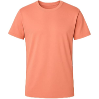 T-shirt à manches courtes pour homme, couleur personnalisée, col rond, coupe classique, jersey décontracté, couleur unie, teinture unie