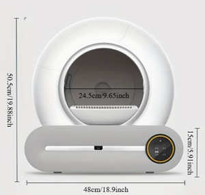 Bac à litière <span class=keywords><strong>automatique</strong></span> <span class=keywords><strong>pas</strong></span> <span class=keywords><strong>cher</strong></span> pour chat, autonettoyant, grande capacité, facile à nettoyer, contrôle des odeurs, ouverture supérieure - Product Image 4