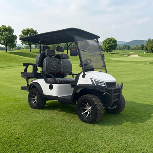 Nuovo Golf Cart Elettrico Bianco a 4 Posti, Batteria al Litio 72V, Alta Velocità, Pneumatici Fuoristrada <span class=keywords><strong>per</strong></span> Fattorie, Parchi, Hotel - Product Image 5
